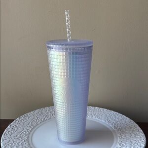 NWT Starbucks Iridescent Tumbler with Straw